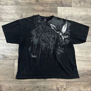 Vintage Y2K Tony Hawk Hawk Shirt Black Eagle Graphic Skate Tee Men’s 2XL